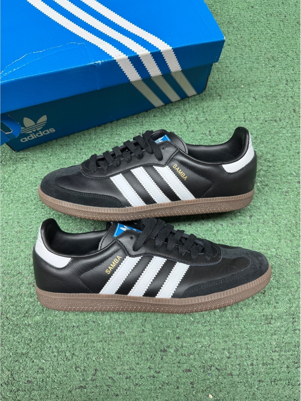 ADIDAS SAMBA OG BLACK WHITE GUM SIZE 8.5